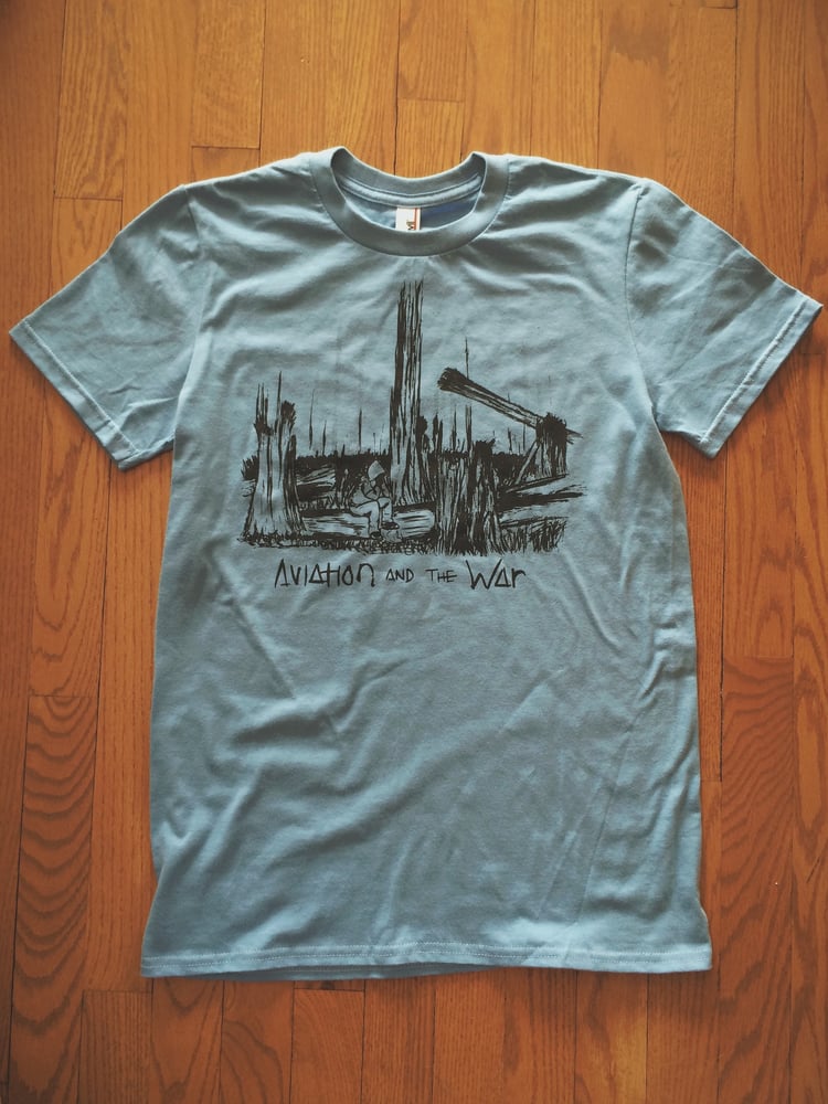 Image of Light Blue Cover Print Tee