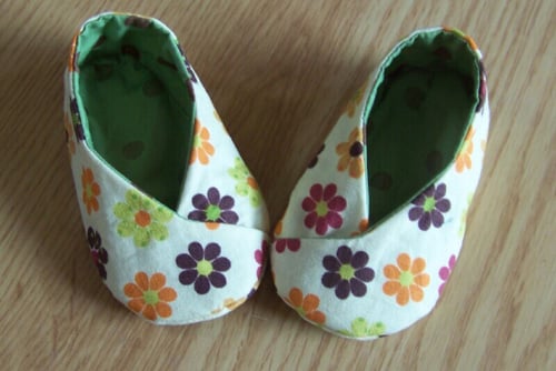 Image of Kawaii Kimono Baby Shoe Sewing Pattern