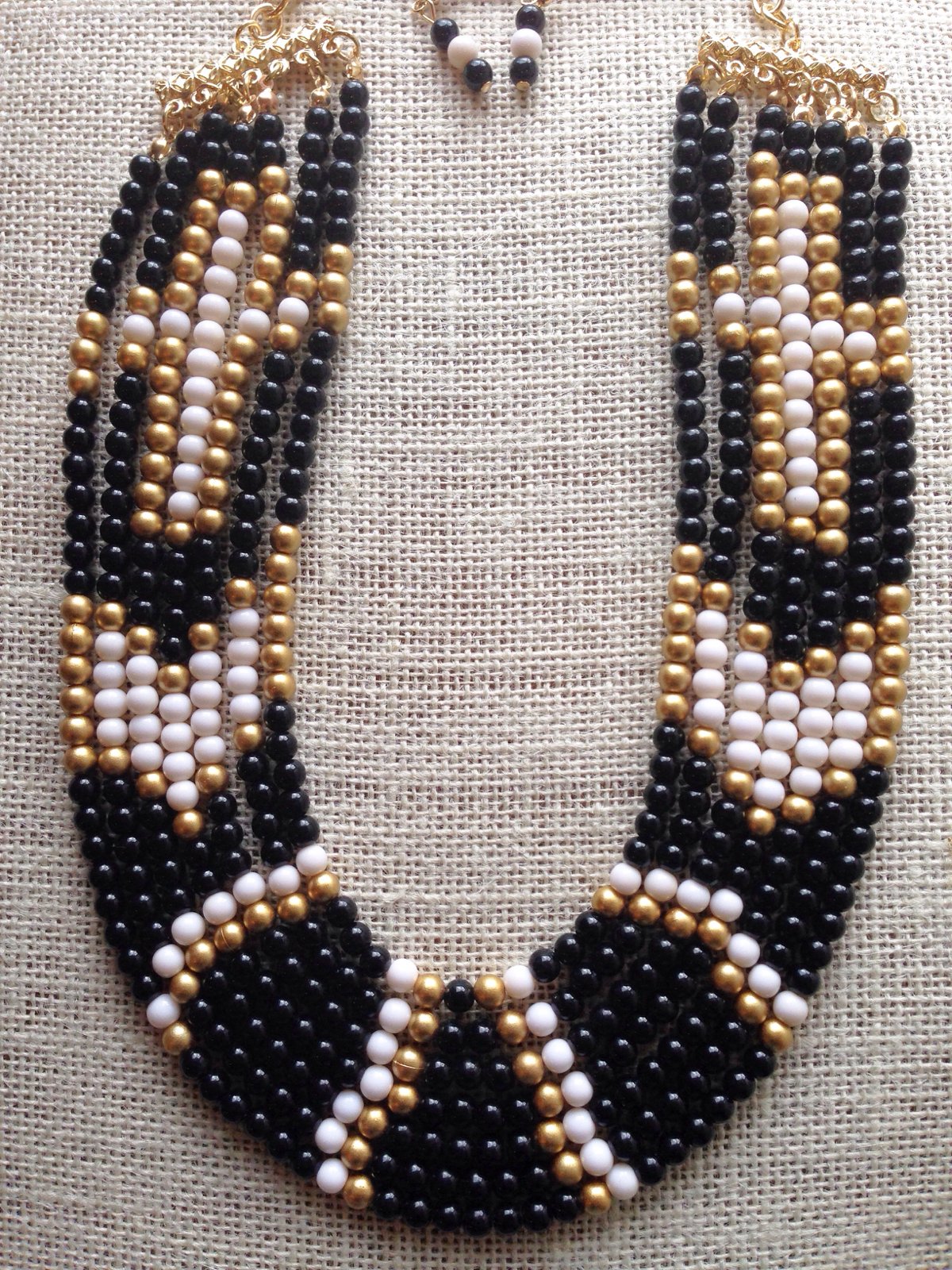 Image of Cross Beaded Necklace Set
