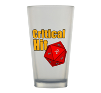 Critical Hit Pint Glass