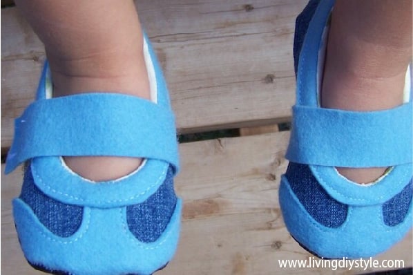 Image of Retro Baby Sneakers Sewing Pattern