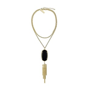 Image of Bohemian Tassel Pendant Necklace :: Black 