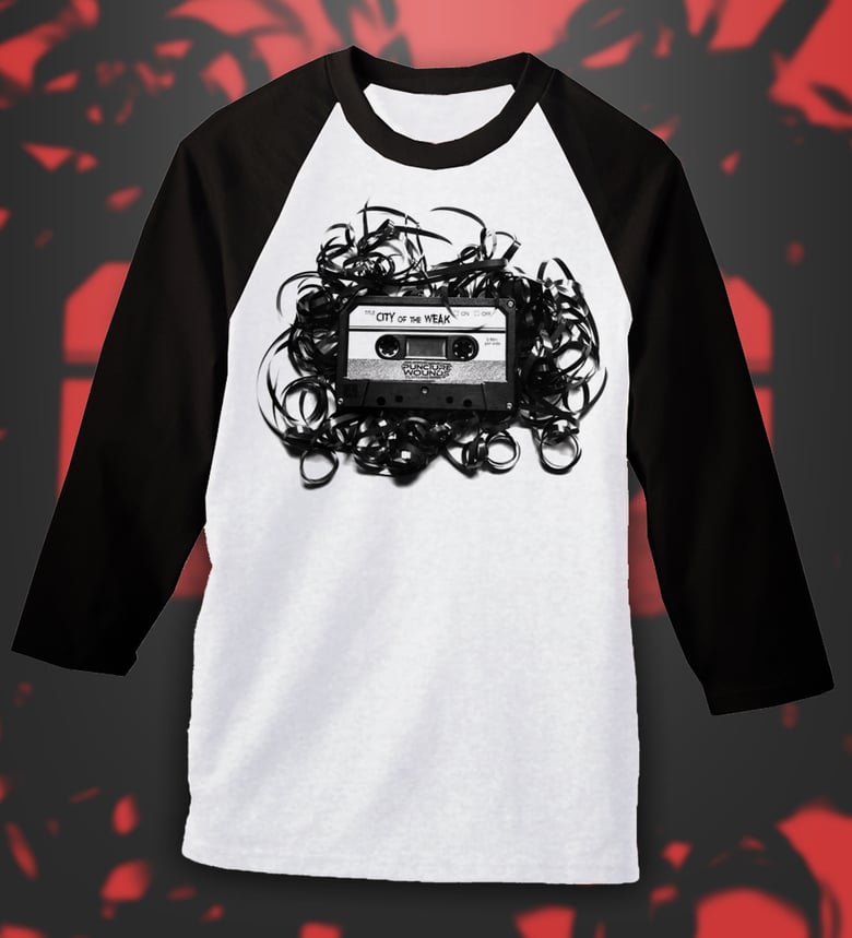 Image of "Puncture Wounds" Baseball Tee