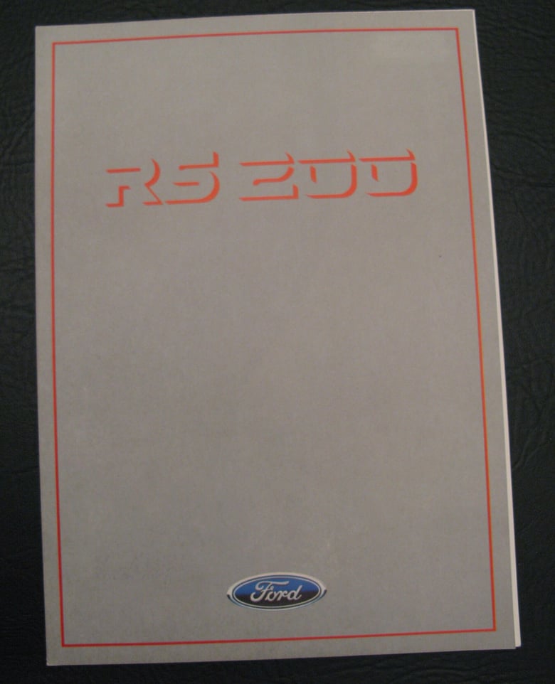 Image of Ford RS200 Showroom Sales Brochure