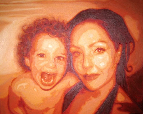 Image of Painting 'Me & my baby' - ARTIST'S COLLECTION