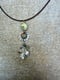 Image of Chamomile Flower Leaf Long Necklace (Mixed Metal)