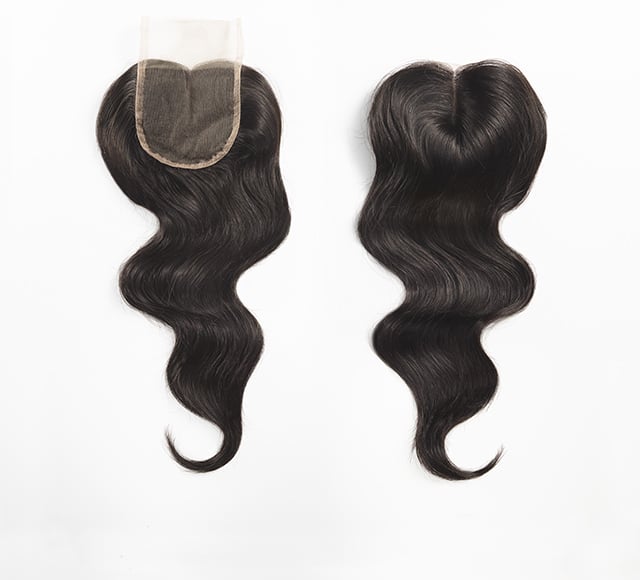 Image of Body Wave Three-Part Lace Closure with 100% Virgin Hair