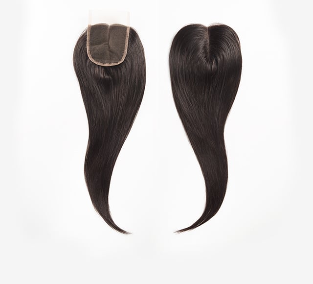 Image of Straight Three Part Closure with 100% Virgin Hair