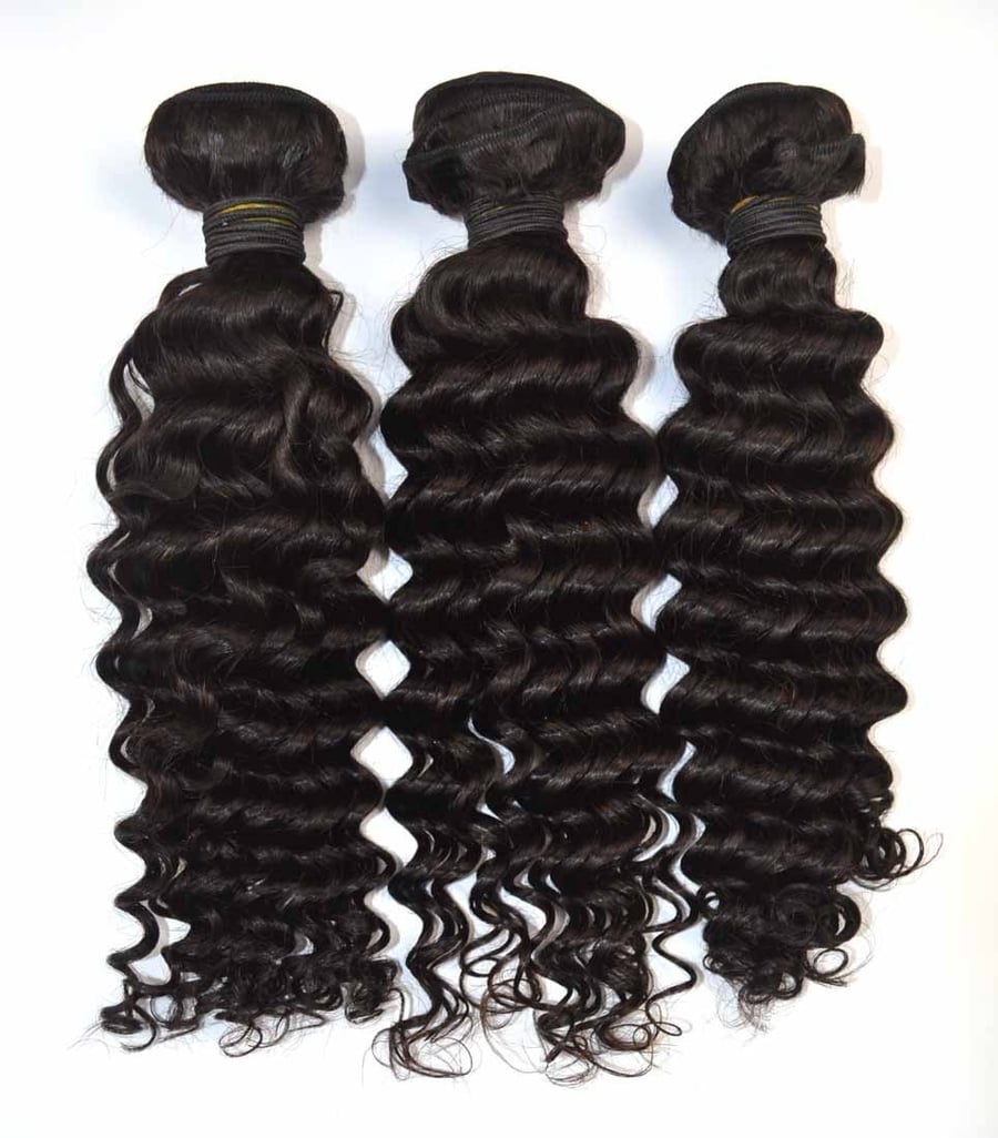 Image of Deep Curly Virgin Hair Bundles