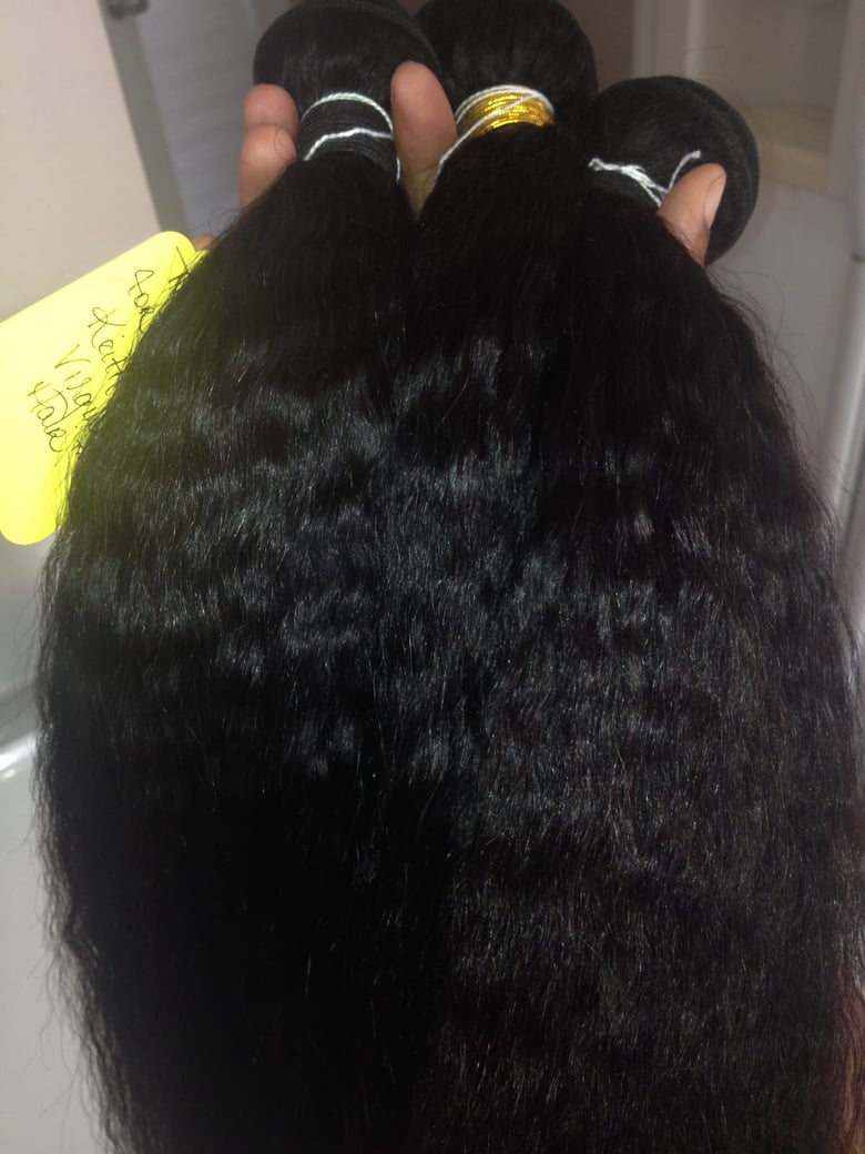 Image of Kinky Straight Weft Extensions  3 bundle deals $150-$200