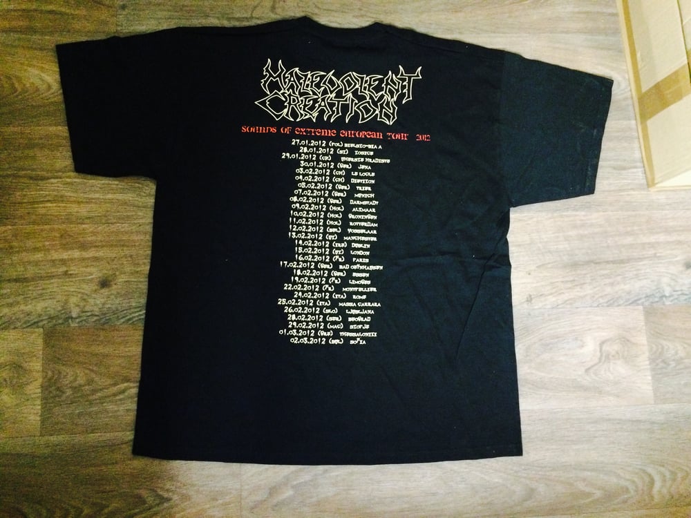 MALEVOLENT CREATION - Sounds Of Extreme Tour 2012 T-Shirt