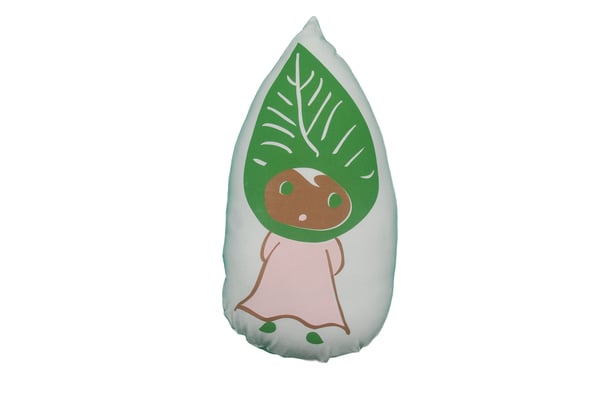 Image of organic leafgirl pillow