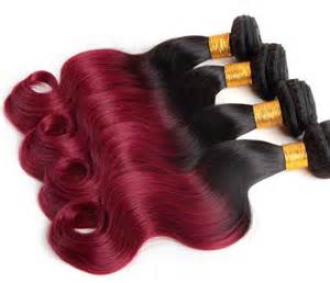 Image of Peruvian Body Wave Virgin Ombre hair weave extension 
