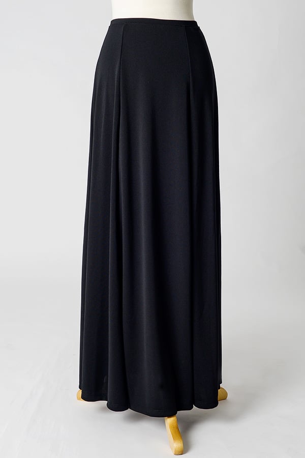 Black maxi shop skirt gored