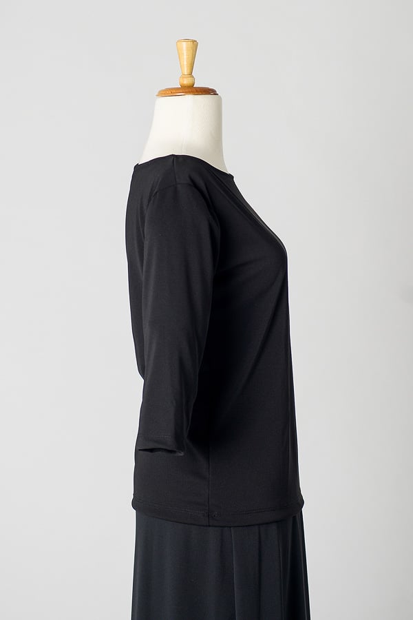 Jersey Boat Neck Top (100) Image 2