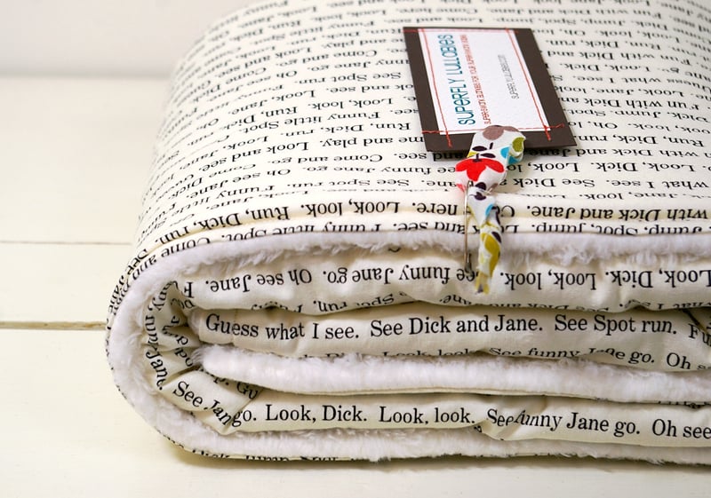 Image of The Delightfully-Dick-and-Jane Blanket