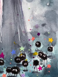 Image 2 of The Witch With The Susuwatari Inktober Day 12