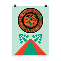 Image 3 of Mayan Calendar, Mayan Temple, Wheel of Time,  Volcano Poster
