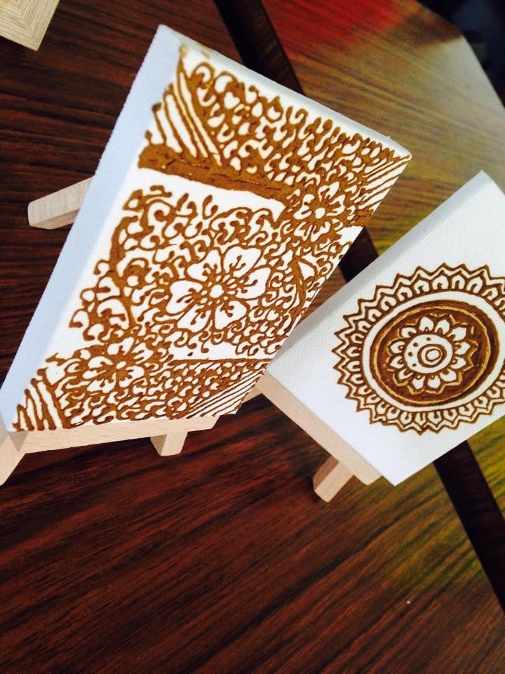 Image of Handmade Henna Mini-Canvas