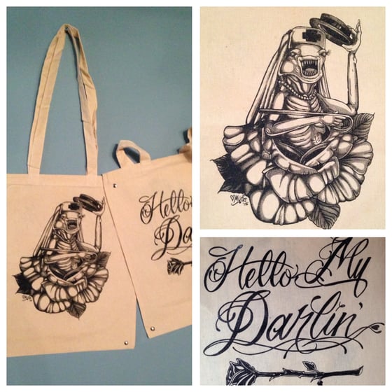 Image of Spaceballs "Hello My Darlin" Double-sided Canvas Tote