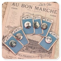 Image 1 of single vintage style pin badge