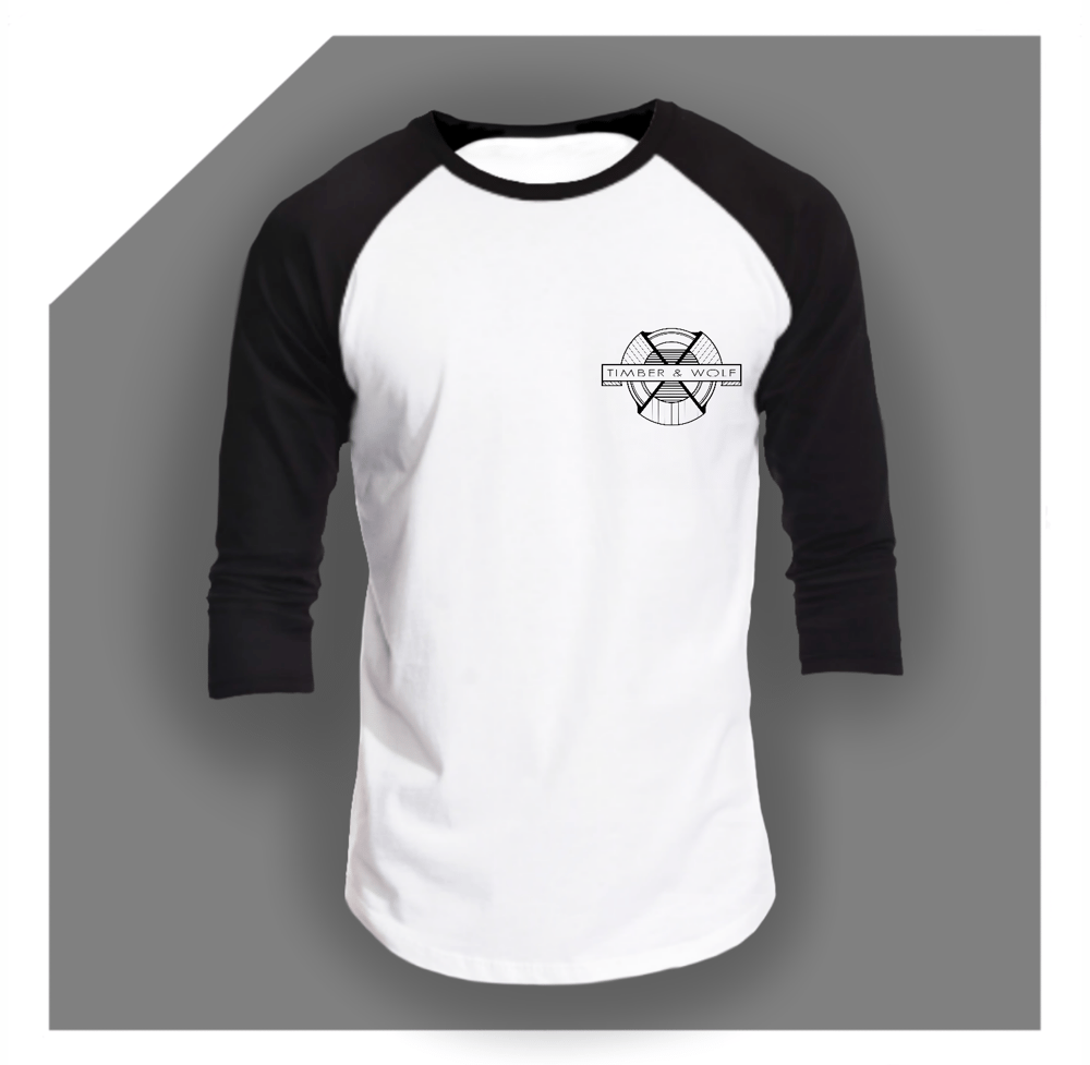 Image of 3/4 BASEBALL TEE CHEST LOGO