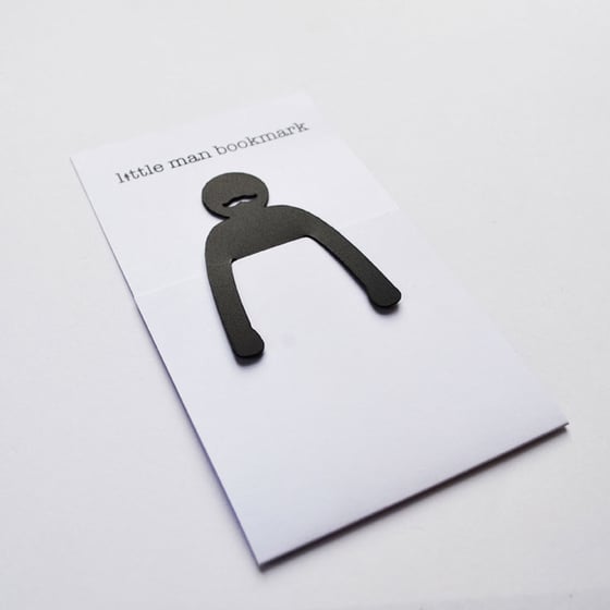Image of Little man bookmark moustache edition