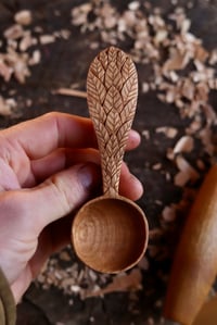 Image 3 of Falling Leaves.  Coffee Scoop 