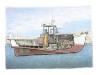 Image 1 of Lobster Boat No. 1 12.5 X 9.5