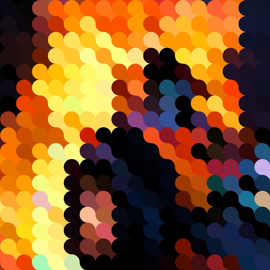Image of Squint Abstract Print Draggin' 