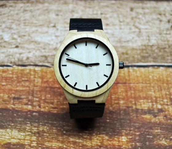 Image of Chicago Knight Wood Watch - Engrave Now! Made In N.Y.C
