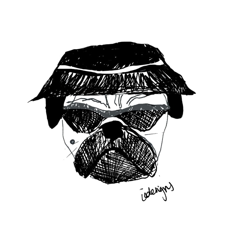 Image of Skitzz Pug T Shirt / Poster