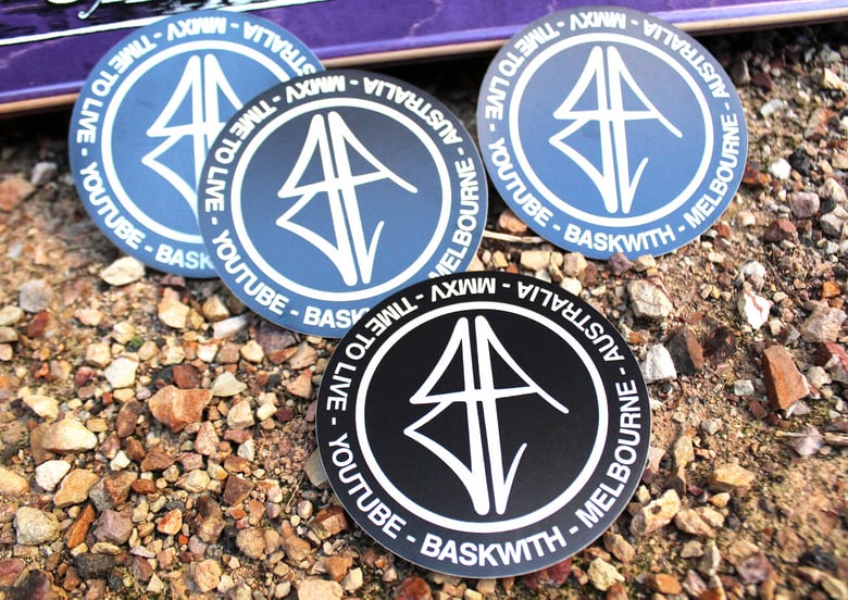 Image of baskwith Logo Stickers x4