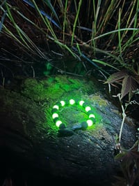 Image 2 of Uranium Glass and Bog oak beads
