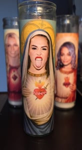 Image of Miley Cyrus Prayer Candle
