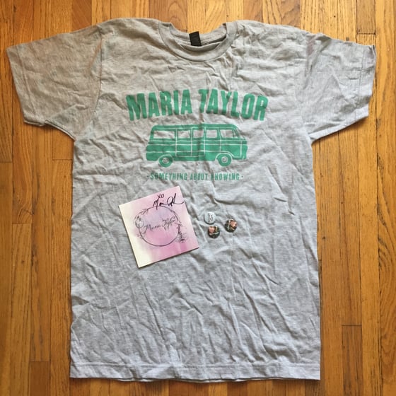 Image of 2014 US Tour Shirt, signed CD + buttons