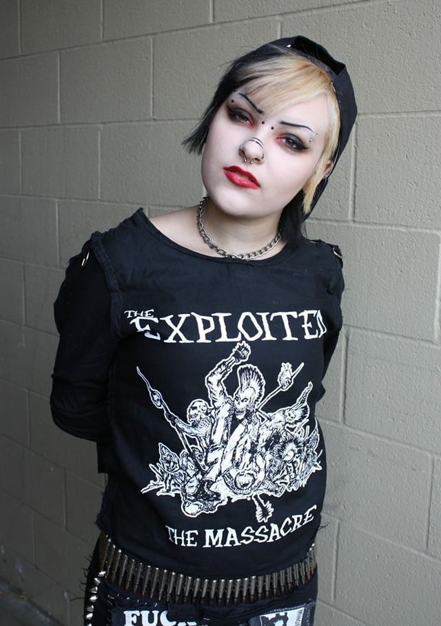 Image of Exploited - The Massacre black bondage shirt (limited quantity)