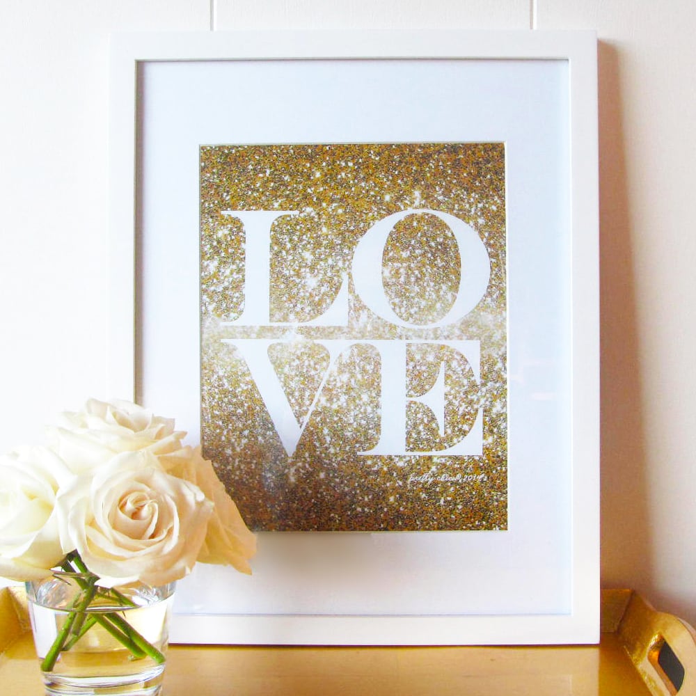 Image of Glitter Love Print
