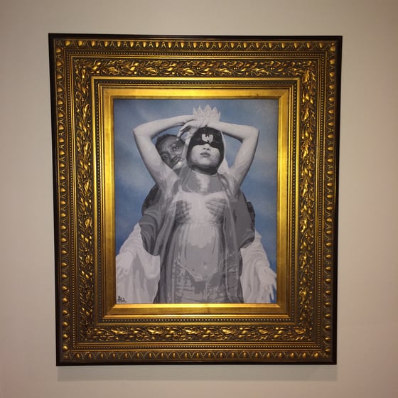 Image of Ol Dirty with Virgin painting