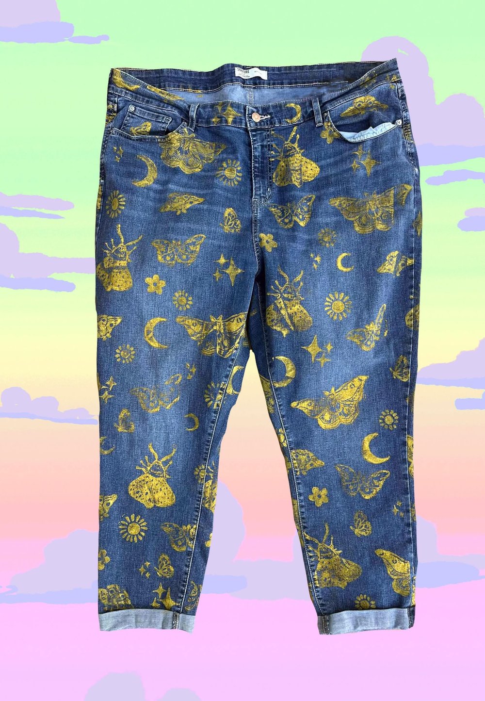 Image of Celestial Moth Pants- Sizes 10P, 14, 18, and 20 