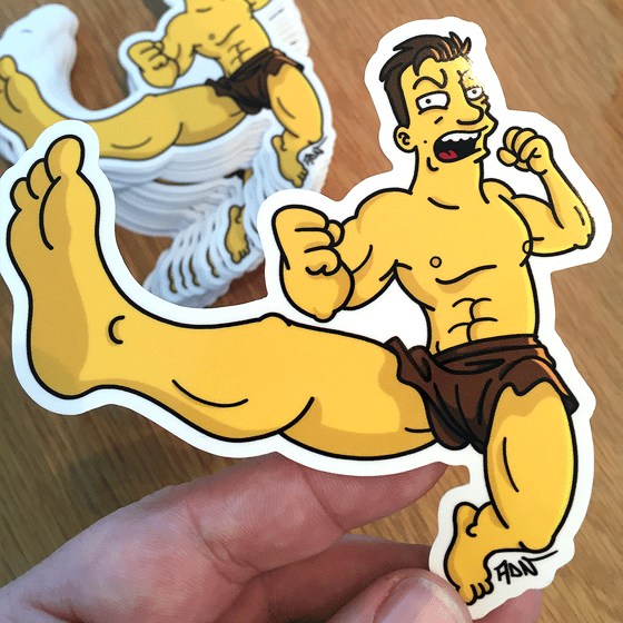 Image of JCVD stickers (3)