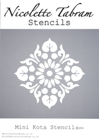 Image 5 of Mini Kota Furniture Stencil for Furniture, Wall and Fabric Projects-Moroccan stencil-DIY 