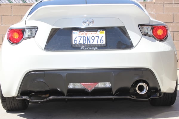 Image of Innovated Dynamics Rear Muffler Delete Covers (FRS/BRZ/GT86)