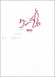 Image of Sex? greeting card
