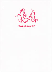 Image of Threesome? greeting card
