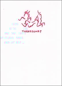 Image of Threesome? greeting card