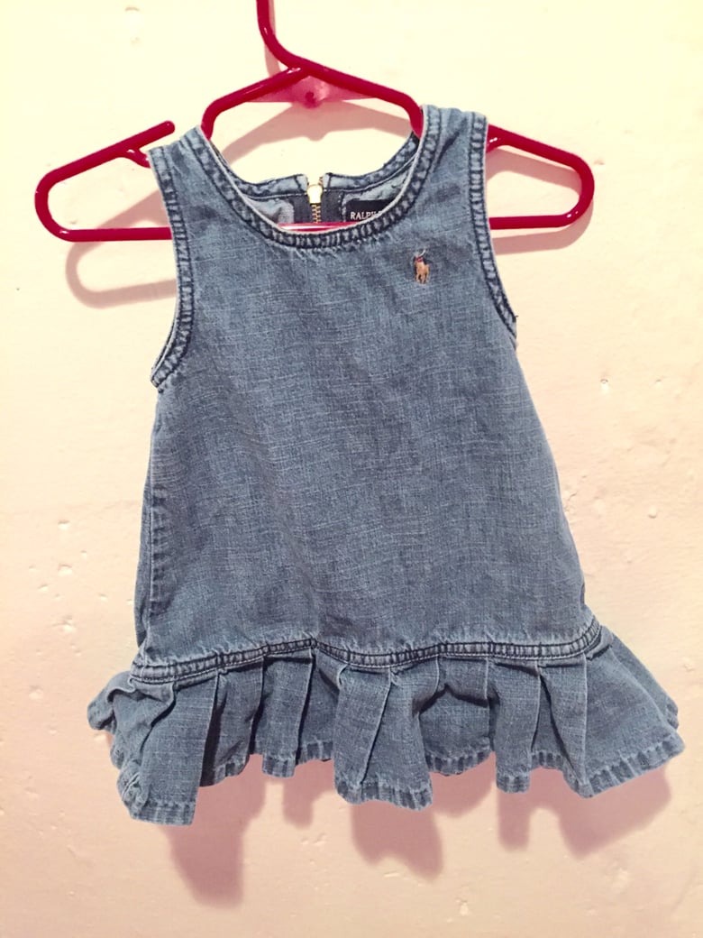 Image of Ralf Lauren blue Jean Dress 12m