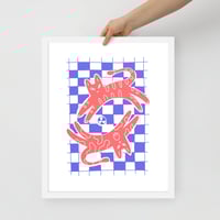 Image 2 of Twin Cats Framed Poster