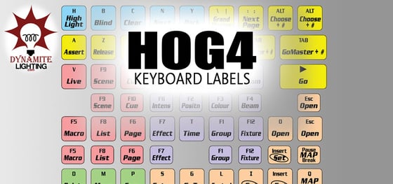 Image of Hog 4 Keyboard Labels