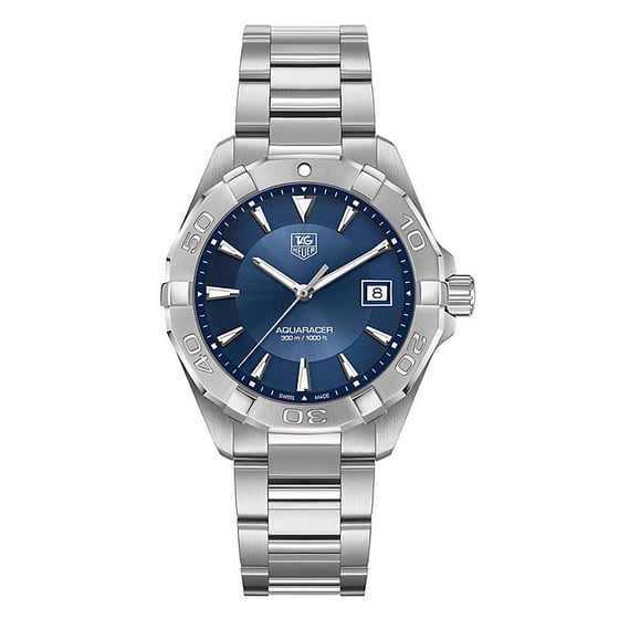 Image of TAG Heuer Aquaracer men's stainless steel bracelet watch